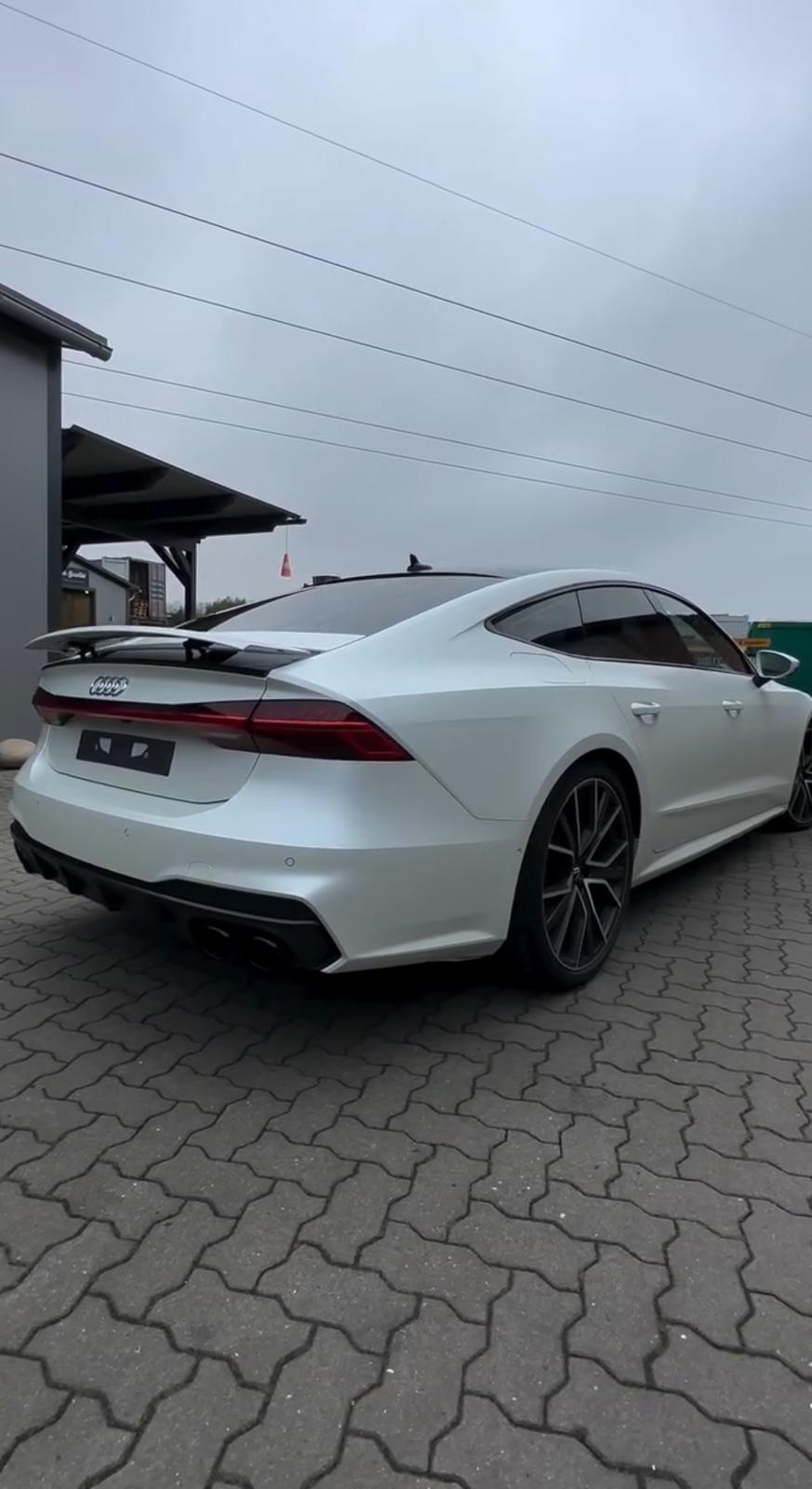 Foliencrew – Audi S7 Sportback: Vollfolierung Frozen White Satin